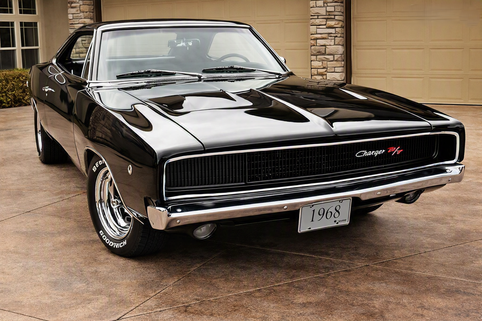Don Almeido's black 1968 Dodge Charger R/T 440 — the consolation purchase after losing the Black Beast, a beautiful car that could not fill the void left by the 1971 Cuda